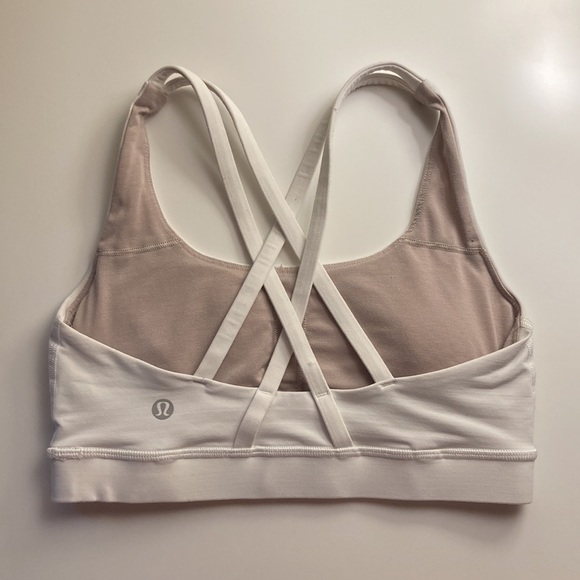 Lululemon Energy Bra, White Sports Bra, Size 4 - Picture 5 of 5